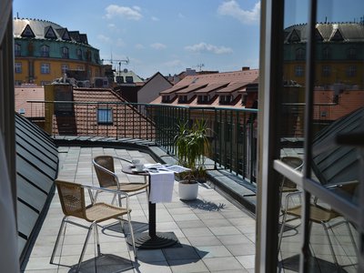 EA Hotel Royal Esprit**** - double room with Prague Old Town view terrace - terrace